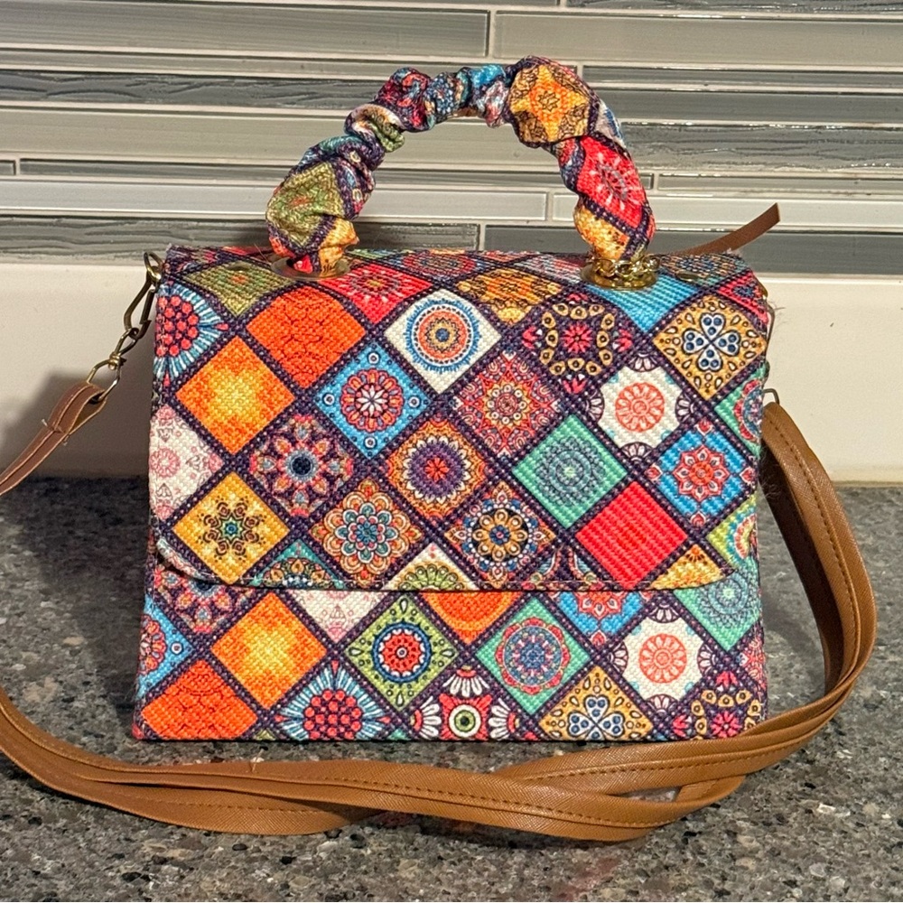 Colorful Patterned Women's Bag- Made in Mexico